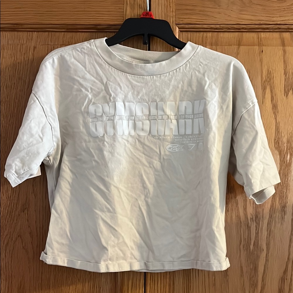 Gymshark Kids Cream Short Sleeve Tee